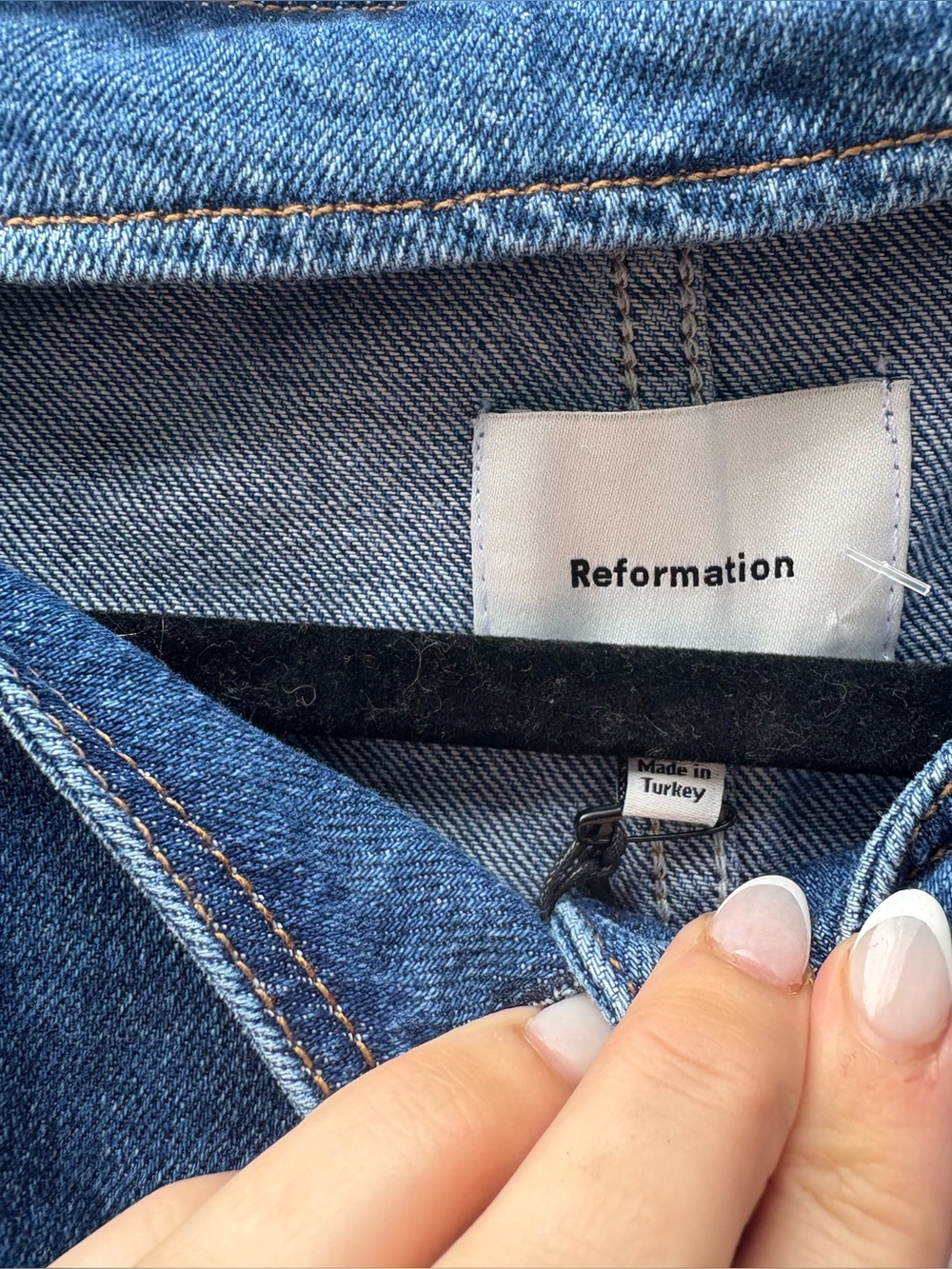 Reformation Ophelia Denim Top in Keila New with Tags! - Picture 6 of 7